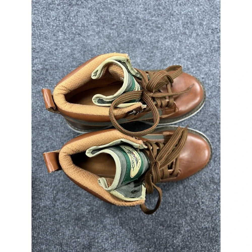 LL Bean Streamlight Wading Boots Mens 6 Brown‎ Olive Fly Fishing Felt Sole